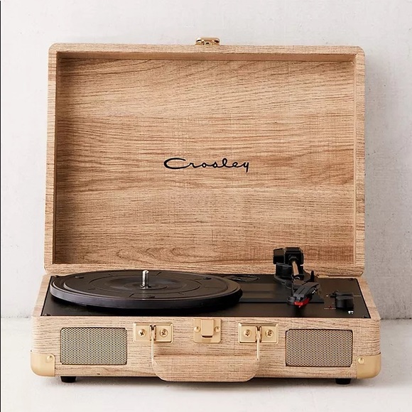 Crosley Other - Wood Effect Cruiser Suitcase Record Player Turntable with Bluetooth Speakers